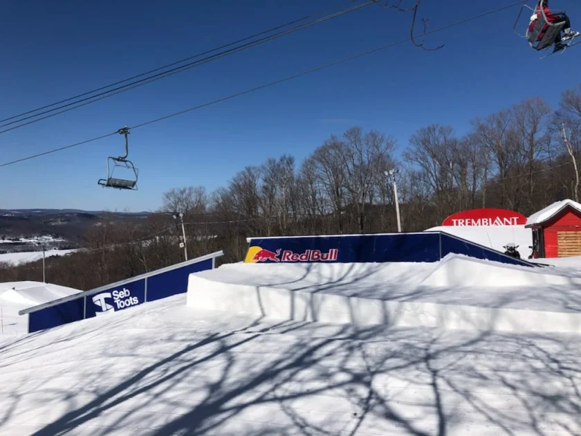 Seb toots redbull snowpark module
