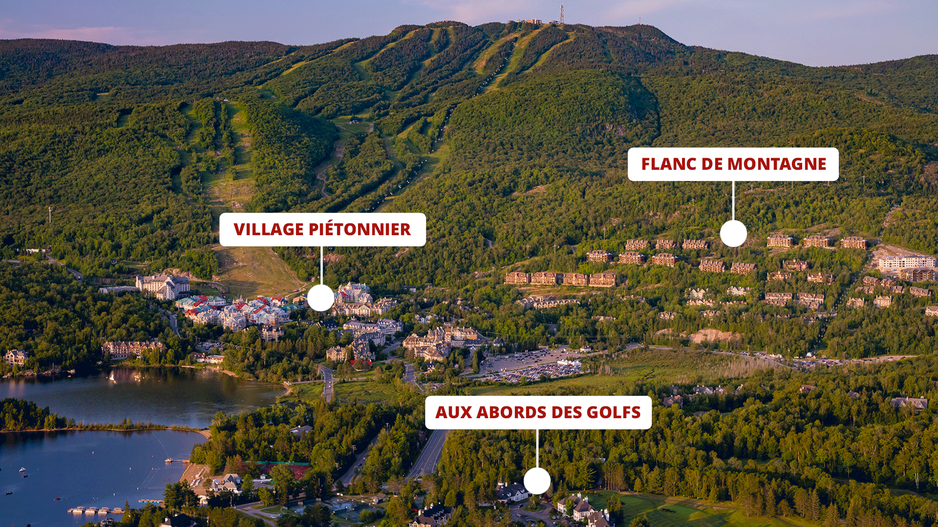 Secteurs hébergement Tremblant