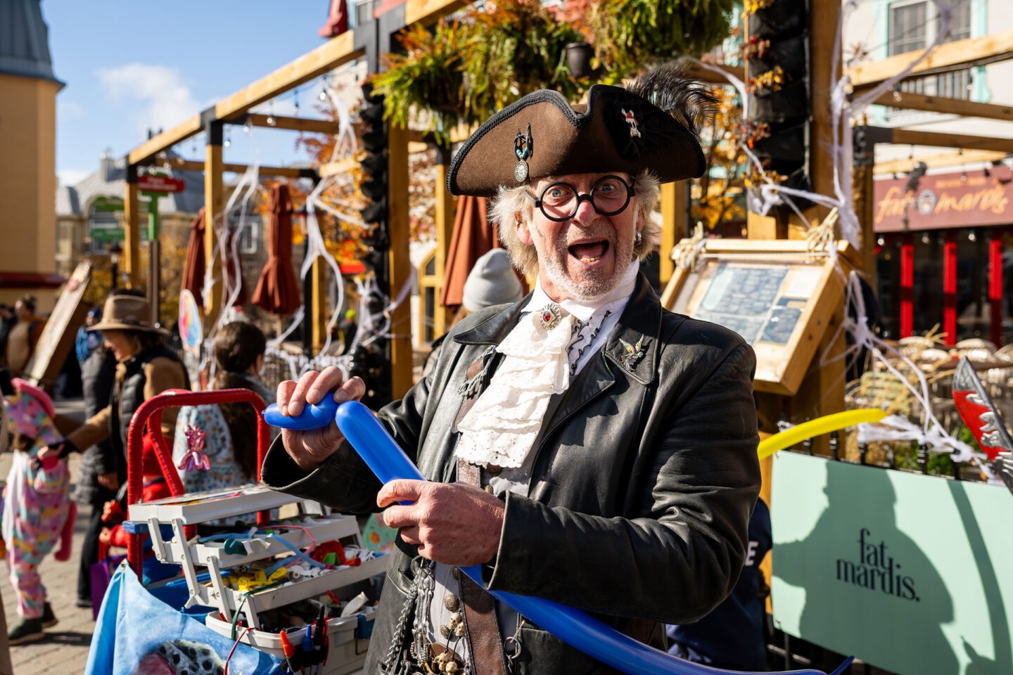 Marc-Ambulles as a pirate during Halloween in Tremblant